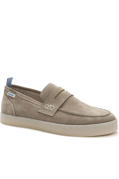 Keddo Beige Loafers Mens Shoes