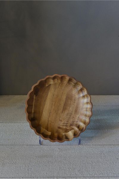 şirin eşyalarım Akasya Curve Presentation Plate Small Size - 1 Piece