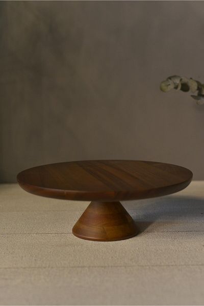 şirin eşyalarım Acacia Footed Cake & Pastry Presentation Serving Stand - 1 Piece