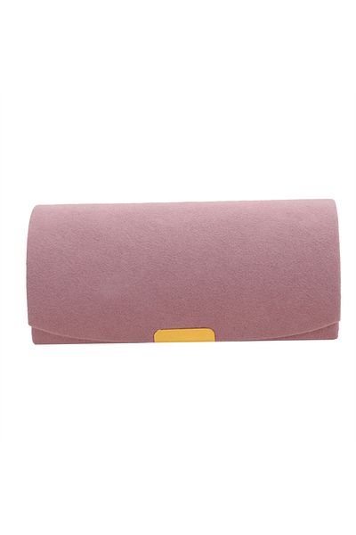 Choice Pink Solid Color Portable Jewelry Storage Box New Exquisite Travel Jewelry Bag Suede Surface Jewelry