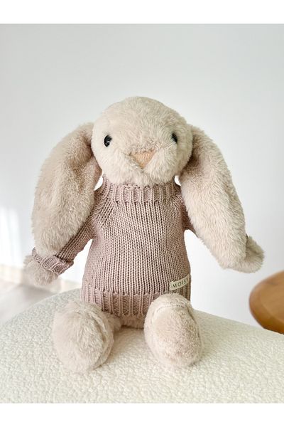MOISY Knitzy Sleeping Companion Plush Rabbit 34 cm