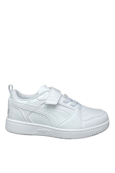 Puma White Boy's Walking Shoes 39741903 -Puma Rebound V6 Lo Ac+ Ps