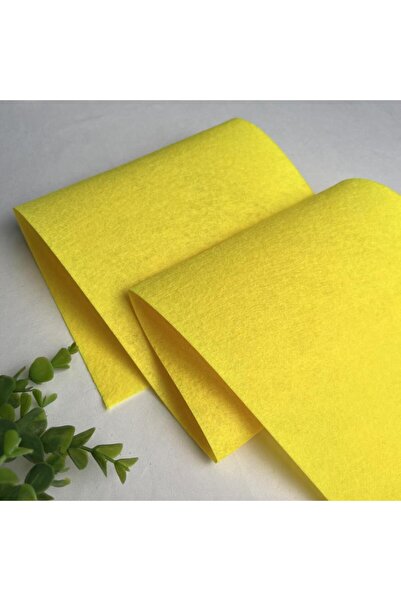 Choice 100 × 85 سم، قطعة واحدة من قماش اللباد الصلب باللون الأصفر الليموني، ب...