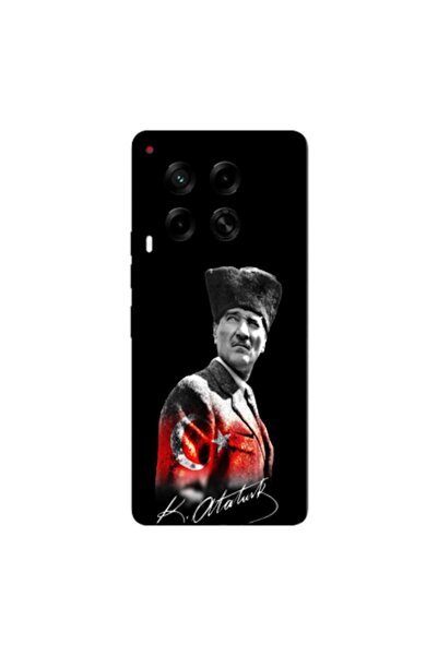 Zebana حافظة متوافقة مع هاتف TECNO Camon 30 تصميم مصطفى كمال أتاتورك V2 حافظة...