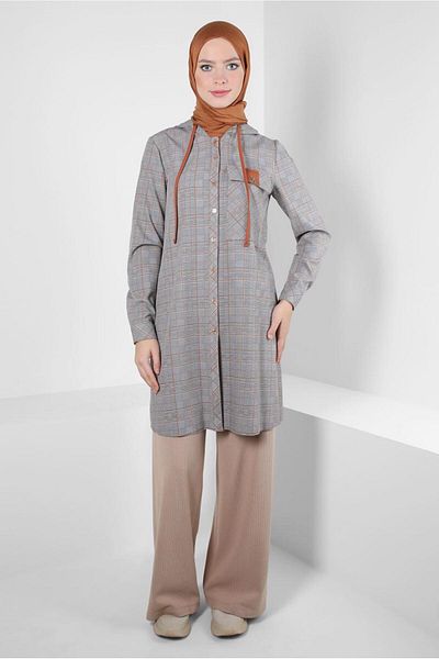 Alvina PLAID PATTERNED TUNIC 44247