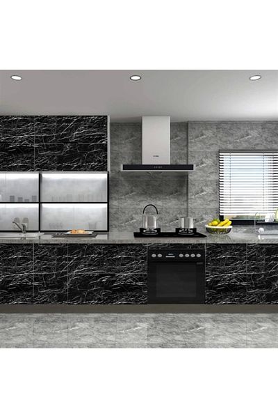 HayMed Black Marble Patterned Waterproof Foil Sticker - 5x0,6m (4172)