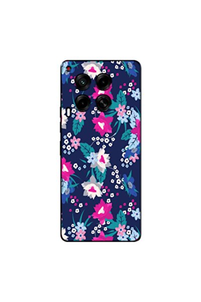 Zebana حافظة متوافقة مع هاتف TECNO Camon 30 Spring Flowers 3 من السيليكون (مط...