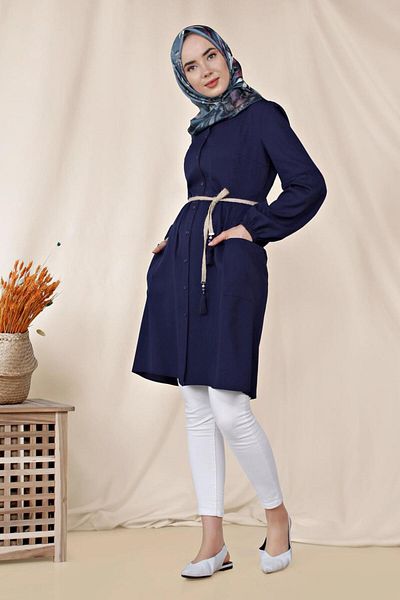 Alvina Tunic 4114 - Button Design