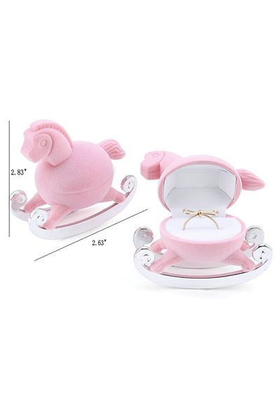 Choice Horse Velvet Jewelry Box Organizer Cute Animal Wedding Ring Box Fruit Storage Case Earring Necklace