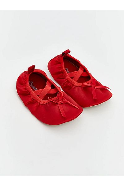LC Waikiki Lcw Steps Red Bow Detailed Girl's Flat Shoes