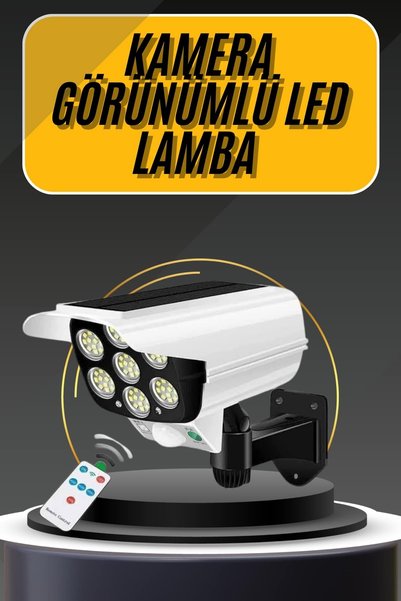 Home LED Lamba-Güneş Paneli Destekli Uzaktan Kumandalı Solar LED Lamba