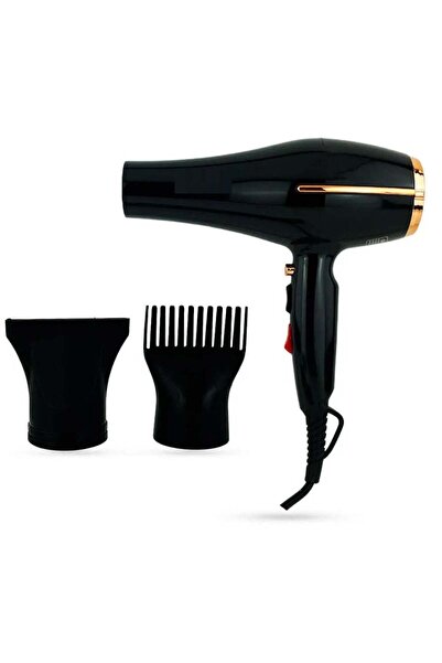 REFURA مجفف شعر احترافي بقوة 3000 واط باللون الأسود RE-3200