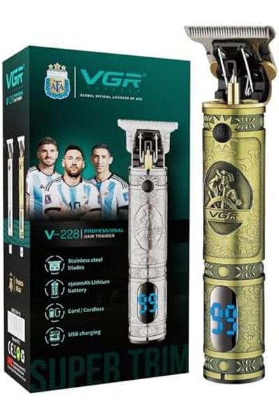 VGR V-228 Professional Hair Clipper with LED display