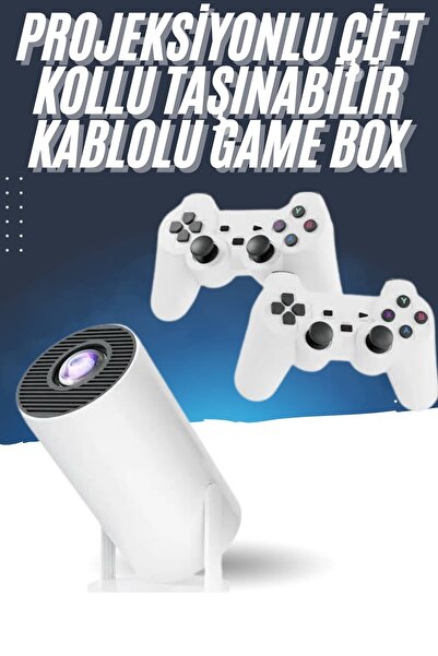 Genel Markalar Trendlia 4K Wireless Çift Kollu Kumandalı Oyun Projeksiyonu Re...