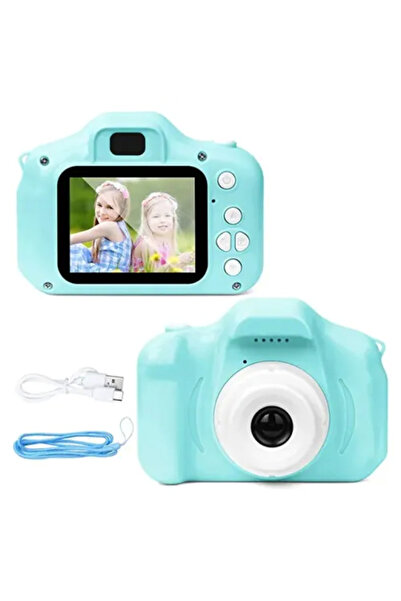 E BULURUM Mini Kamera Fotoğraf Makinesi Mavi