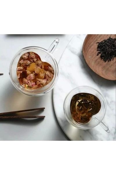CeysimAVM Heart Shaped Glass Cup