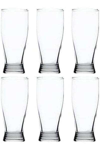 ALSAIF 6-pieces Glass Cup Set, Designed With A Wide Opening And A Stable Base, 480ml