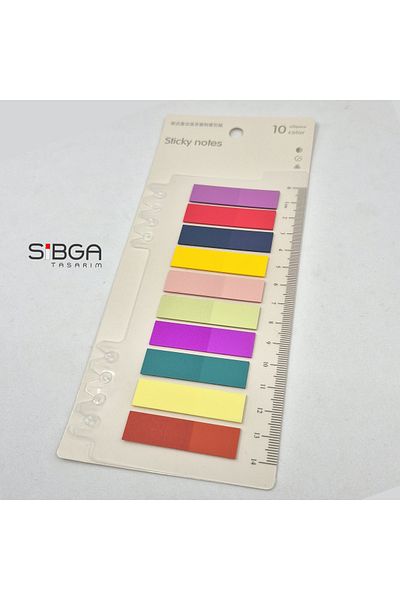 sibga tasarım Transparent Color Postit Post It. Book Marker Bookmark Postit Sticker Note Paper 200 Sheets