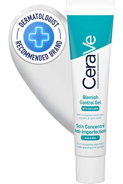 CeraVe جل مرطب للوجه للتحكم في العيوب وحب الشباب مع حمض الجليكوليك وحمض اللاكتيك