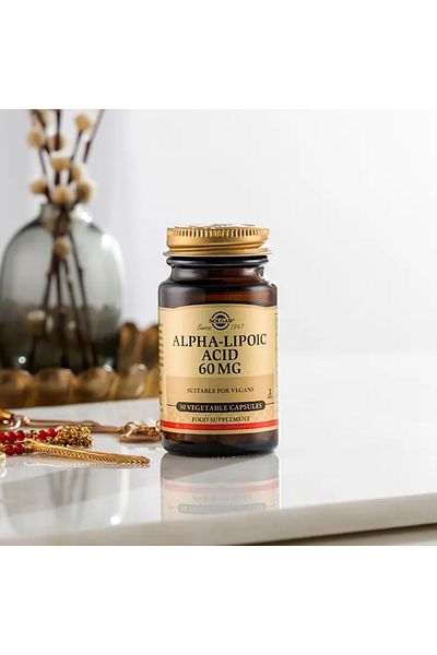Solgar Alpha Lipoic Acid 60Mg 30 Capsules - (Skt: 08/2026)