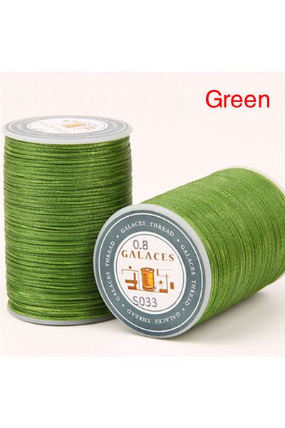 Choice H 90m 0.8mm Flat Waxed Sewing Line Thickness Waxed Thread For Leather Waxed Cord For Leather Craft .
