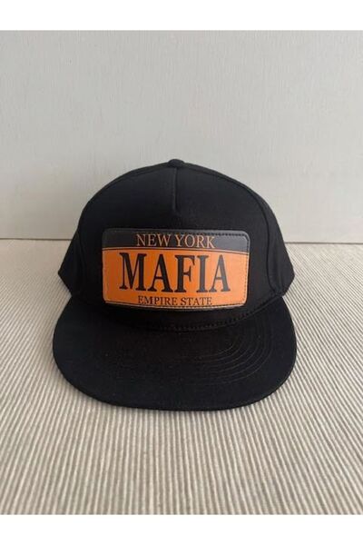 CosmoOutlet Empire State Mafia Slogan Unisex Black Hip Hop Cap - Detachable Bench Logo