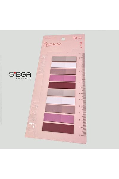 sibga tasarım Transparent Color Postit Post It. Book Marker Bookmark Postit Sticker Note Paper 200 Sheets