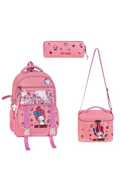 AYER TİCARET Set de ghiozdan ortopedic pentru școală primară pentru fete mode...