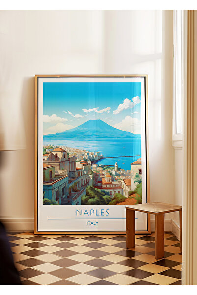 ARTHOUSECOLLECTIVE Poster Napoli - Poster de călătorie - Poster oraș fără cad...