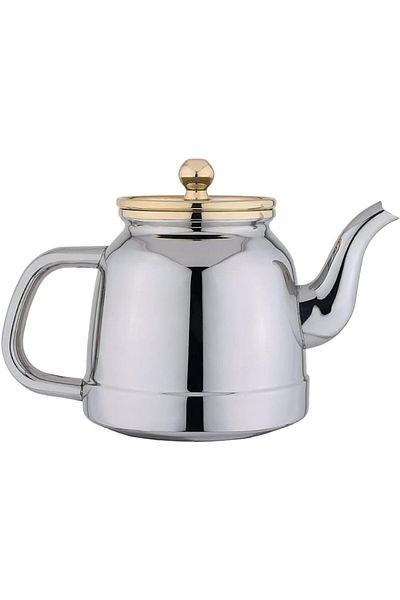 ALSAIF 1.2L Saif Teapot, durable and elegant, ideal for serving tea and other teas. Gold color.