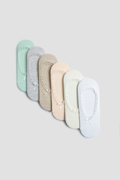 MEM SOCKS Дантелени балерини чорапи от 6 части