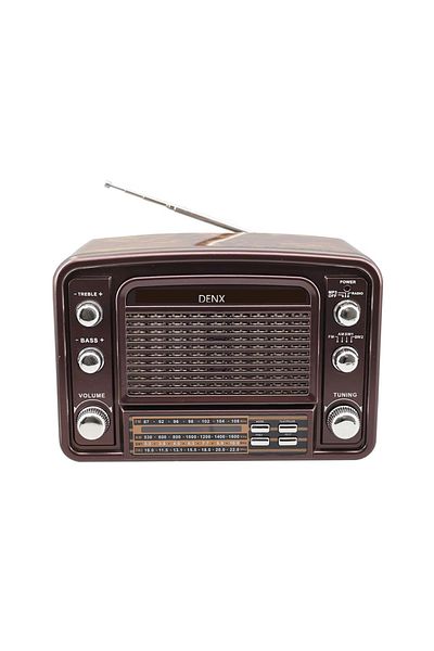 Denx جهاز إرسال راديو Dx2438 يعمل بالطاقة الشمسية ومشغل MP3 محمول وموجات قصيرة