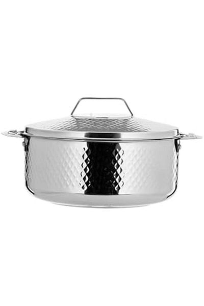 ALSAIF Stainless Steel Cookware Set with Handles, Keeps Food Hot and Fresh for Hours, by Al Saif, 3 Pieces,