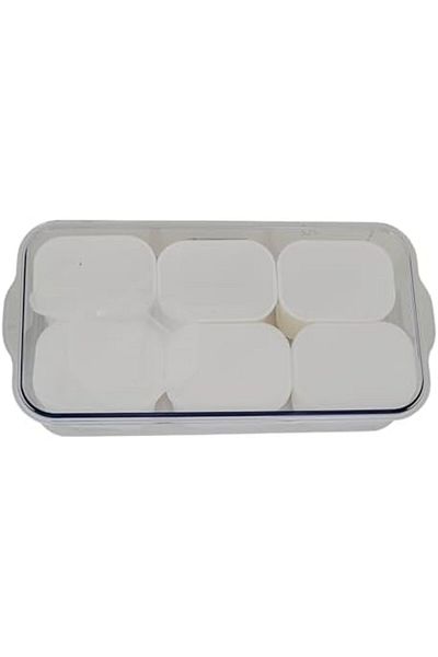 ALSAIF Al Saif Storage Box - Small, Transparent Design With Handle (6 PIECES)