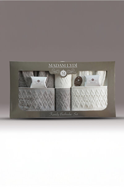 M Madam Lydi طقم روب حمام فاخر مكون من 8 قطع من ماركة مادام ليدي كاديفت |   ط...