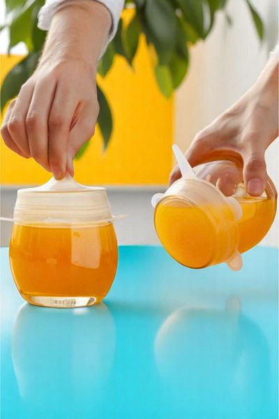 Vekorr 6Pcs Silicone Food Storage Lids Set Shapeable Jar Pot Lid