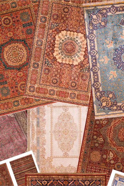MuslimWalk İlmik - Eski Kilim Desenli - Yapışkanlı Scrapbook Kağıtları 10'lu Set #SB110