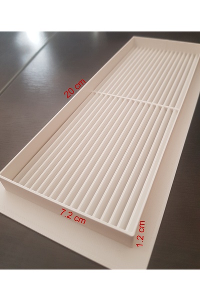 MKS Kapı Altı Menfez Kapak 22*8,5 1 çift (2 adet) Beyaz renk