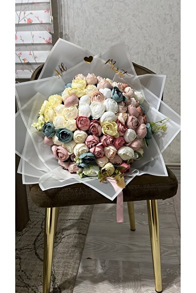 cloudhome 60 Adet Kız Isteme Çiçeği Şakayık Mavi Pembe Beyaz Krem