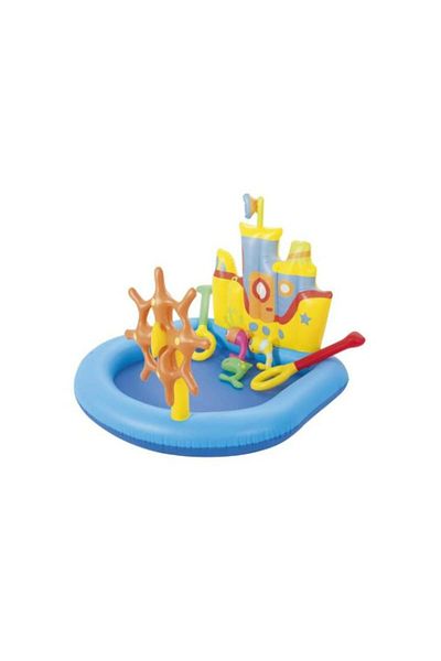BESTWAY Bestway Inflatable Kids Pool with Boat Design and Accessories