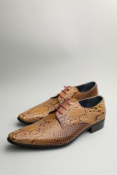 Gondol Men's Genuine Leather Pointed Toe Design Shoes