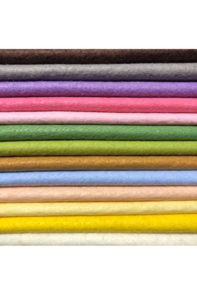 pure age 10 Colors You Want Polyester Soft Felt Fabric, DIY Doll Craft Materials