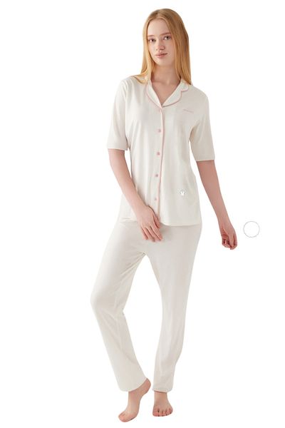 Pierre Cardin Women's New Season Long Leg Short Sleeve Pajama Set CH.PC.01.77.15