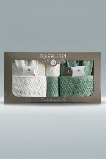 M Madam Lydi طقم روب حمام فاخر مكون من 8 قطع من ماركة مادام ليدي كاديفت |   ط...