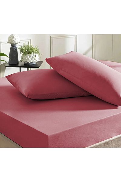 bornoz dünyası Single Fitted Sheet Set (with Pillow)