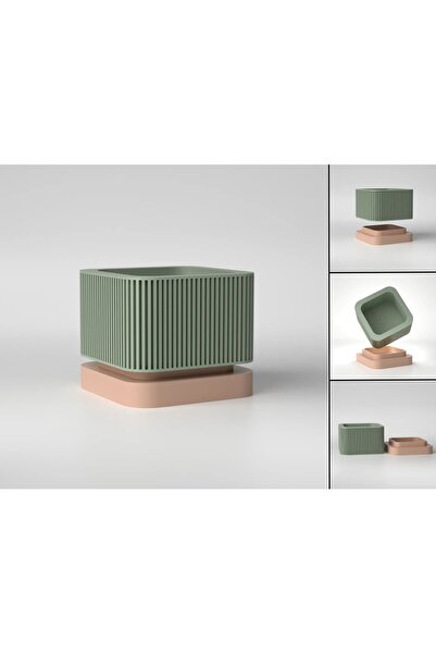 GİT3D KARE SAKSI ŞIK VE KULLANIŞLI TASARIM