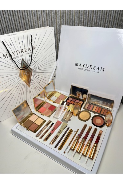 MAYDREAM مجموعة مكياج متنوعة مكونة من 24 قطعة مع أدوات احترافية للحصول على نت...