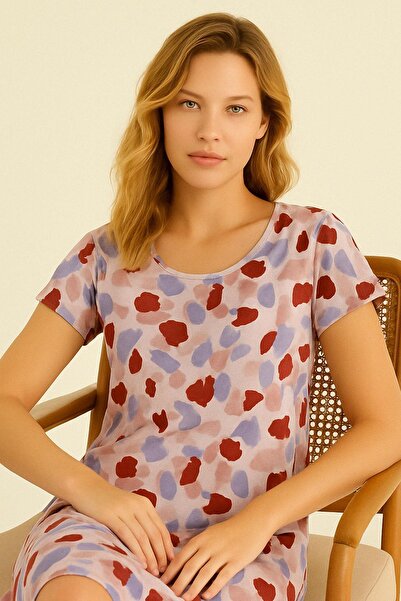 COTENCONCEPT 2 Κομμάτια Καθημερινό Χτενισμένο Βαμβακερό Ύφασμα - Άνετο Flowy Φόρεμα