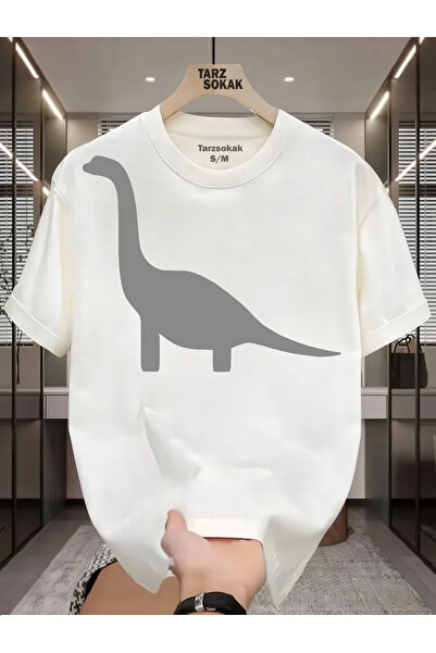 Tarzsokak للجنسين دينو تي شيرت طويل