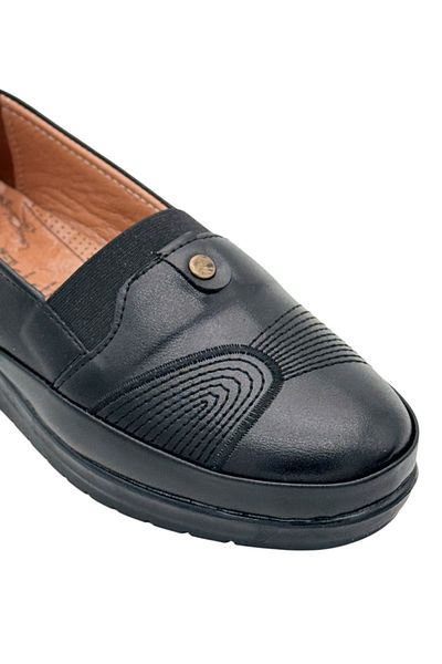 Y&D Shoes Pantofi pentru mama - Piele elastică, Confort Ortopedic Toc Spur Utilizare zilnică